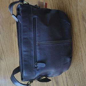NWT Brown Leather Shoulder bag Purse